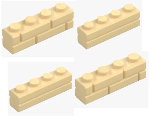 LEGO ® 4x brick 1x4 brick yellow light beige 15533 6314891 brick modified