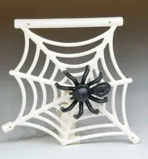 NEW LEGO® White Spider Web Hanging Bar Style With Black Spider  Halloween Parts