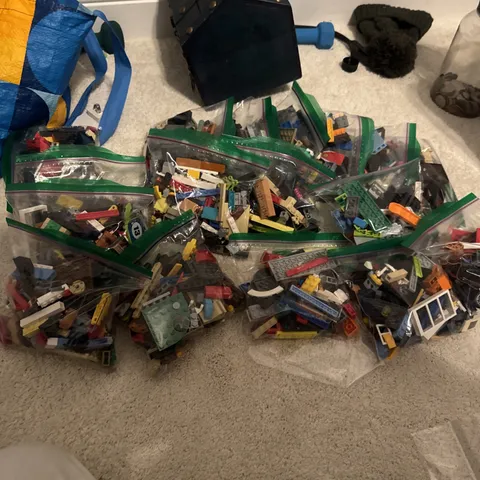 Bulk Legos 7 OZ Bags Of Lego Bricks Random Mixed Bags With Minifigs Tires Etc