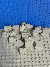 1x2x2 gray Lego Bricks w/ 4 Studs on 1 Side - 20 pieces