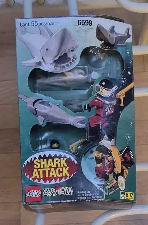 LEGO Town: Shark Attack (6599) Very Rare New Sealed Retired 