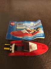 LEGO City: 4641 Speedboat Complete with manual, missing minifigure