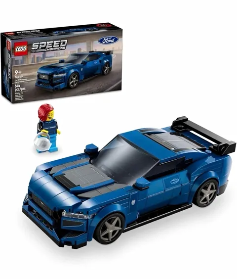 LEGO Speed Champions 76920 Ford Mustang Dark Horse 344pc Set w/ Minifigure