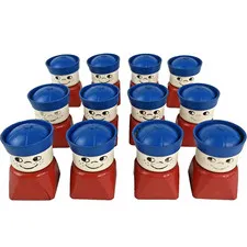 Duplo Lego Men Blue Hat Sailors Freckles 04•5 Vintage Original