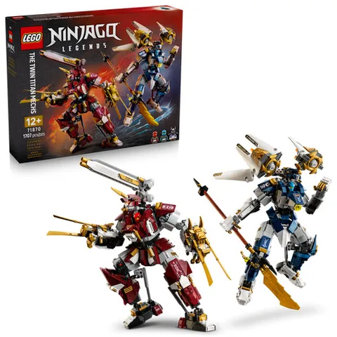 LEGO NINJAGO The Twin Titan Mechs 71870 Building Set (1707 Piece)