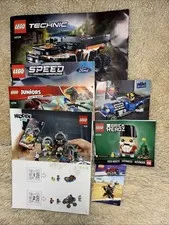 Lego Lot Of 8 Instruction Manuals Incl. Ford Jurassic Park Technic Nutcracker