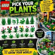 Lego PICK YOUR PLANTS GREENERY Green town village city friends Plant MOC