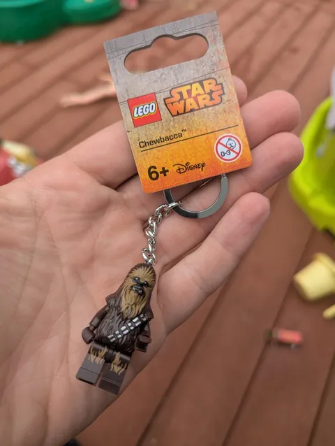 Lego 853451 Star Wars Disney Chewbacca Keychain New w/ Tag Wookie Mini-figure