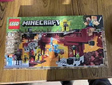 LEGO Retired Minecraft The Blaze Bridge 21154 Complete Set Boxed 372pc