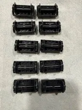 Vintage Lego Train Wheels Black Set of 10