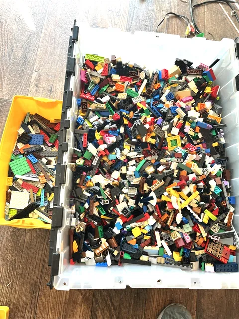 LEGO Bulk Parts and Pieces 10 Lbs Pounds - Clean Random Bricks Slopes Modified