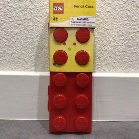 LEGO Red Plastic Pencil Case Storage Box, Age Level 4+