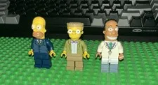 LEGO The Simpsons Minifigure Lot of 3 - Homer Simpson, Smithers, Dr. Hibbert