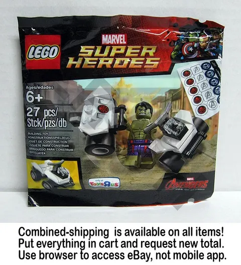 NEW LEGO Marvel The Hulk polybag 5003084 Avengers Ultron 2015 Toys'R'Us only
