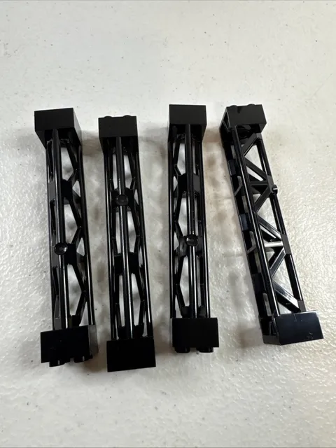 4 LEGO City Support Girders 4”  Black - New