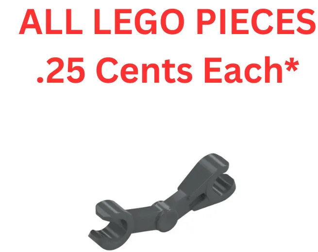 LEGO Mechanical Arm Bent 30377 Dark Bluish Gray - Genuine LEGO Parts Pieces Bulk