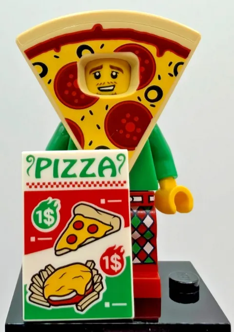LEGO 71025 CMF Series 19 Pizza Costume Guy Minifigure col19-10 Complete New
