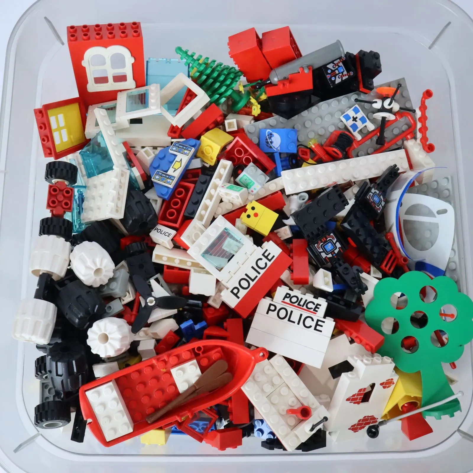 Vintage LEGO 1990s Police Station Pirate Ship Bulk Lot Assorted Pieces 2lb+