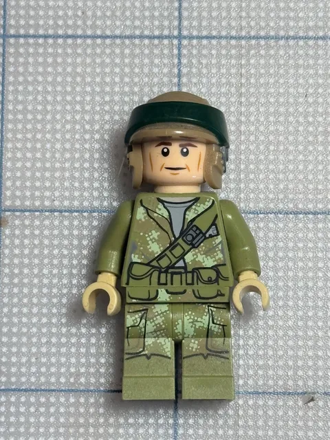 Endor Rebel Trooper 1 (Olive Green) Star Wars Lego Minifigure (sw0645)