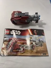LEGO Star Wars: Rey's Speeder 75099 w/ Manual No Mini-Figs Built As-Is