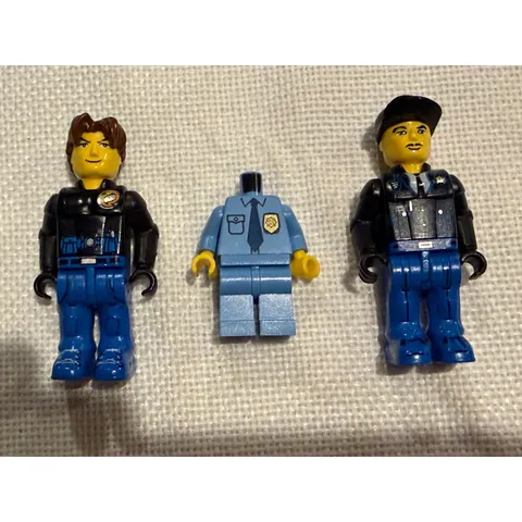 LEGO Jack Stone City Police Minifigure Lot 4609 4608 Vintage 2001 Figures
