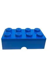 LEGO 8 Stud XL Blue Brick Shaped Stackable Storage Container Box 19.5"x9.5"x7"