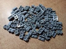 LEGO BULK LOT OF 76 LIGHT BLUISH GRAY INVERTED BRACKETS 1X2-1X2 #99780