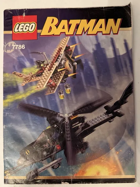 LEGO Batman 7786 The Batcopter Instruction Manual Booklet 2008 English