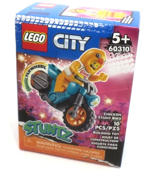 LEGO City Stuntz 60310 Chicken Stunt Bike New Factory Sealed 5+ 10pcs