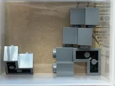 LEGO Parts - Dark Bluish Gray Brick 2 x 2 Corner - No 2357 - QTY 5