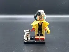 LEGO MINIFIGURE DISNEY 100 CRUELLE DE VIL DIS104 WITH DALMATIAN