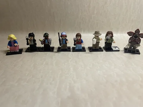 New  Stranger Things Minifigure Lot of 8 w/ Demogorgon Custom Lego
