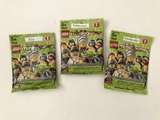 LEGO Minifigures - Series 3  8803 FACTORY SEALED 3-Pack Lot ELF FISHERMAN