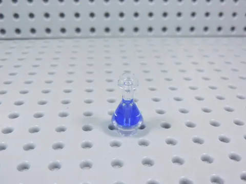 LEGO Trans Purple Vial Bottle Scientist Minifig AZ
