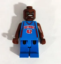 LEGO Sports Basketball Jerry Stackhouse Detroit #42 Minifigure Blue Jersey