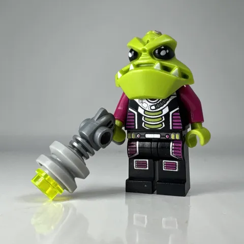 LEGO Galaxy Squad Alien Trooper Minifigure Lime Green Magenta Space Soldier
