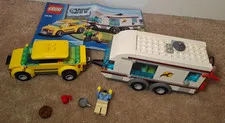 LEGO CITY 4435 Car and Caravan set 90% Complete