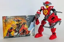 Lego #2065 Hero Factory Furno 2.0, 100% Complete W/ Instructions!!