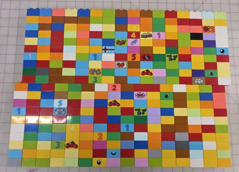 Lego Duplo Lot Of 320 2x2 Assorted Colors JL14a