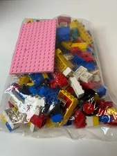 LEGO Mixed Bulk Lot 1 lb 8.6 oz Bricks Plates Wheels Baseplate Parts Pieces