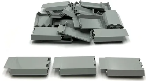 Lego 20 New Light Bluish Gray Panels 3 x 3 x 6 Corner Wall Parts