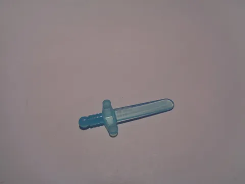 Lego Minifigure, Weapon Sword, Shortsword Elaborate Hilt 76764 Trans Light Blue