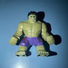 Lego Hulk Big Fig Minifigure sh0173 Dark Purple Pants w/ Avengers Logo (2015)