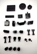 Lego Replacement Parts Lot of 25 Various Pieces Black