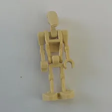LEGO Star Wars Battle Droid Tan Minifigure, Plastic Droid Figure