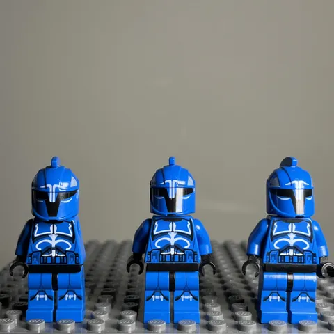Lego Star Wars Clone Wars Senate Commando Captain SW0613 Minifigure Lot Of 3 1Q