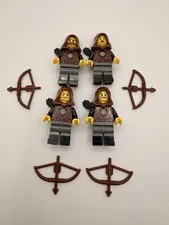 New! Lego Castle Wolfpack Bandits (Lot Of 4) Minifigures - 2024 Variant Retired