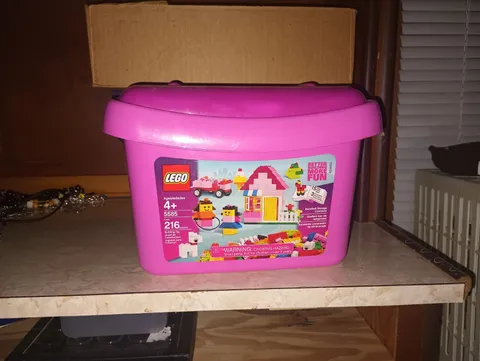 Vintage Tote Of Legos