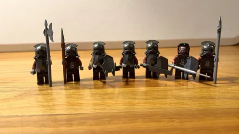 LEGO Lord of the Rings 7x Uruk-Hai (lor006, lor007, lor008)