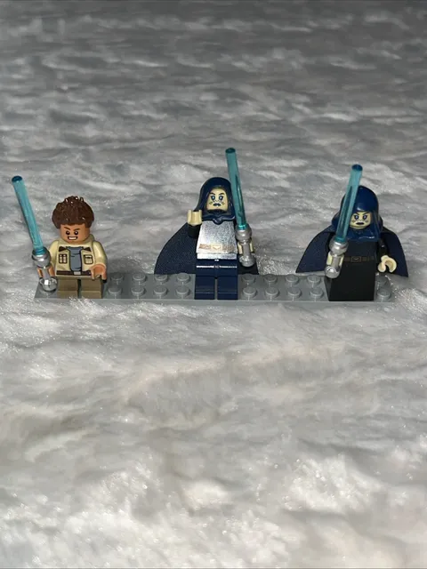Lot Of 3 Lego Star Wars Barriss Offee Minifigure sw0909 75206 Jedi And Rowen